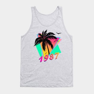 1987 Tropical Sunset Tank Top